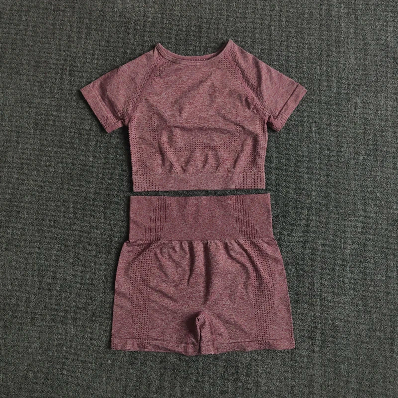 2/3/5PCS Seamless Women Yoga Set Workout Sportswear