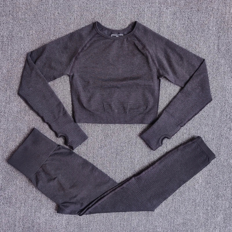 2/3/5PCS Seamless Women Yoga Set Workout Sportswear