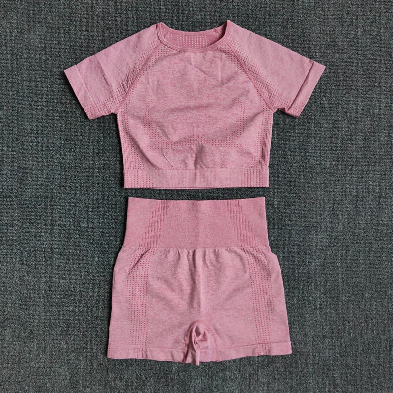2/3/5PCS Seamless Women Yoga Set Workout Sportswear