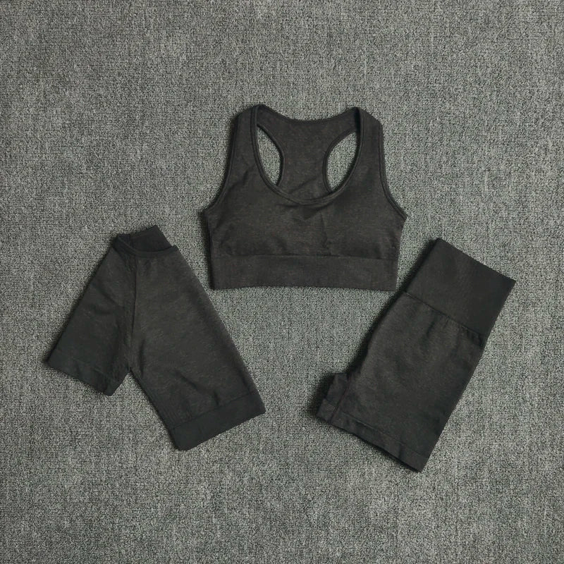2/3/5PCS Seamless Women Yoga Set Workout Sportswear