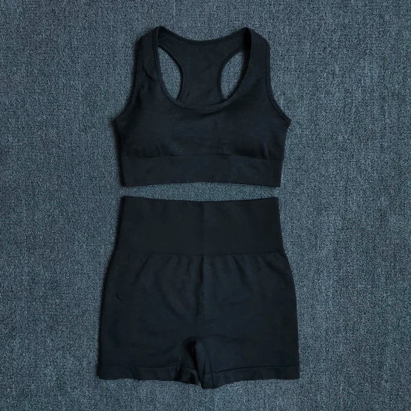 2/3/5PCS Seamless Women Yoga Set Workout Sportswear