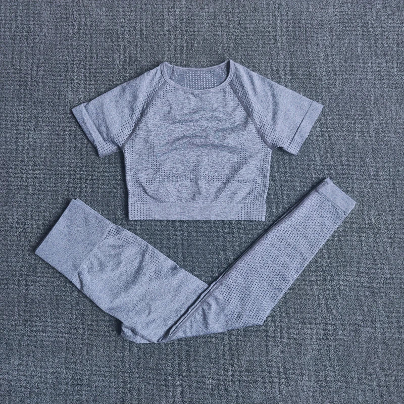 2/3/5PCS Seamless Women Yoga Set Workout Sportswear