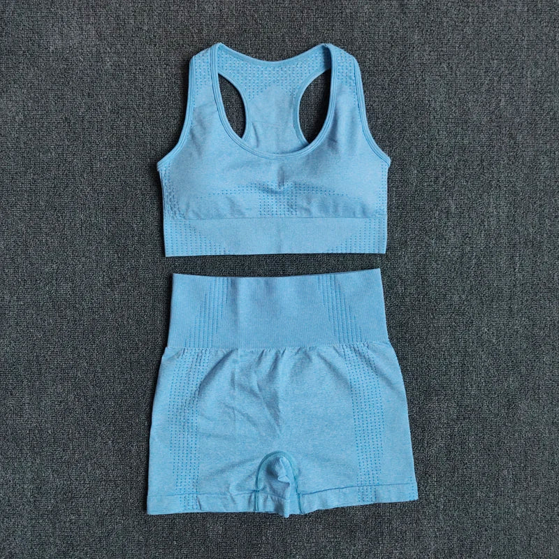 2/3/5PCS Seamless Women Yoga Set Workout Sportswear