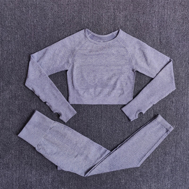 2/3/5PCS Seamless Women Yoga Set Workout Sportswear