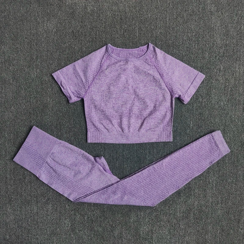 2/3/5PCS Seamless Women Yoga Set Workout Sportswear