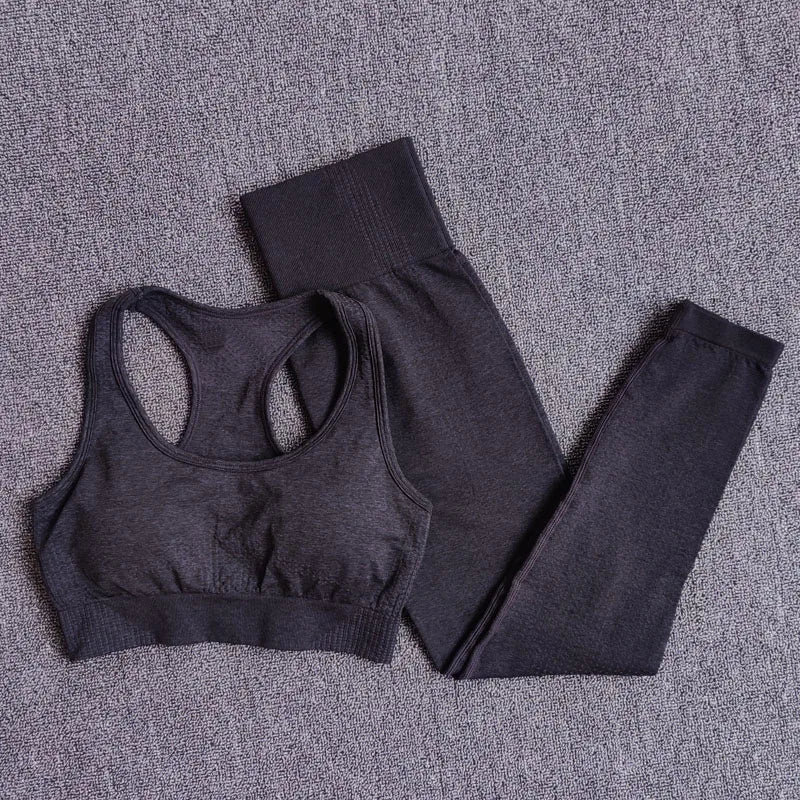 2/3/5PCS Seamless Women Yoga Set Workout Sportswear