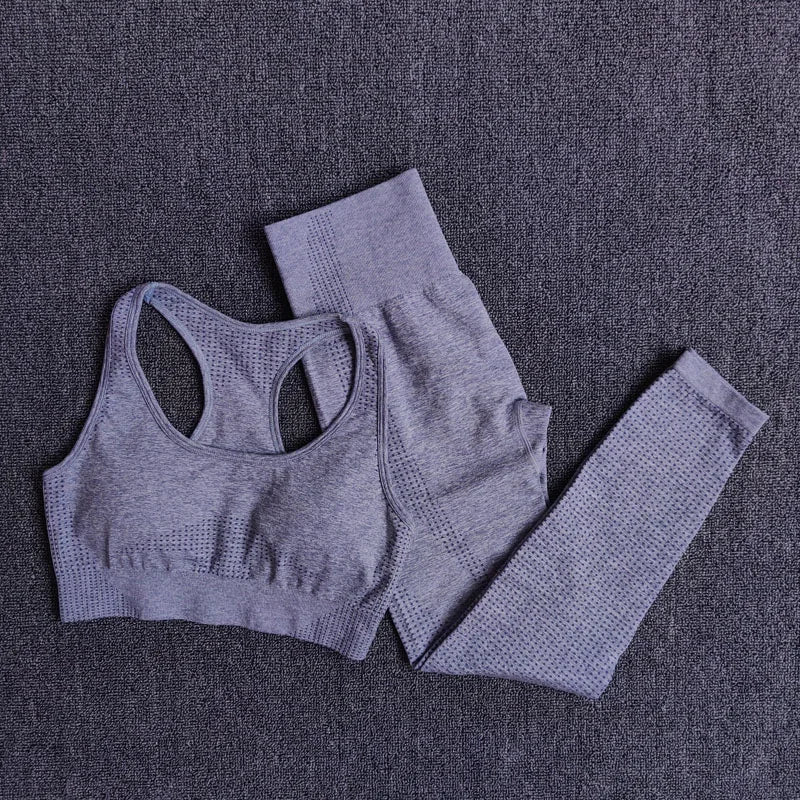 2/3/5PCS Seamless Women Yoga Set Workout Sportswear