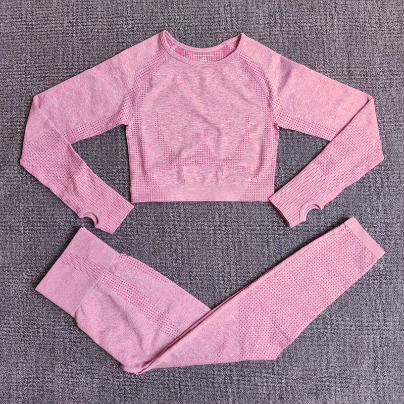 2/3/5PCS Seamless Women Yoga Set Workout Sportswear