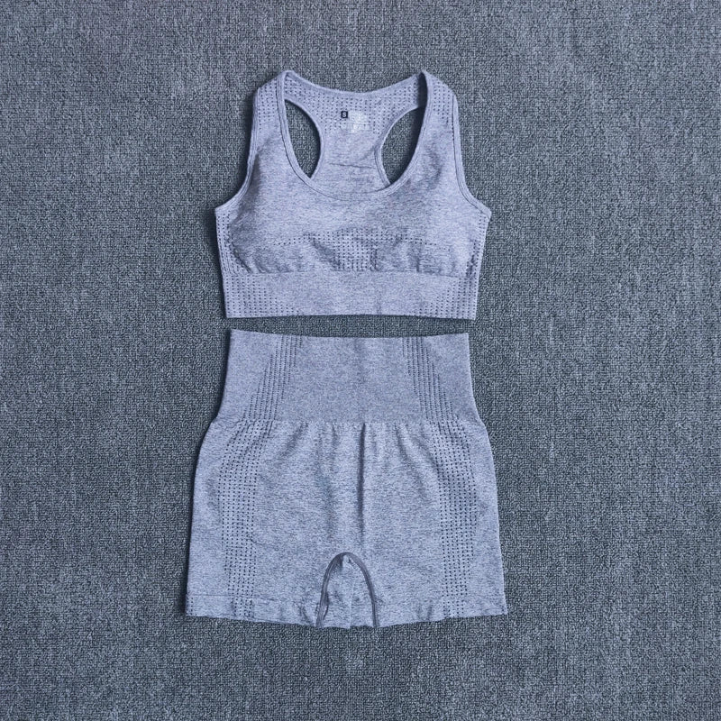 2/3/5PCS Seamless Women Yoga Set Workout Sportswear