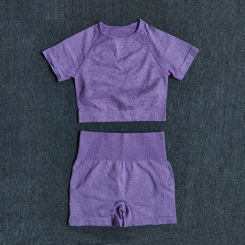 2/3/5PCS Seamless Women Yoga Set Workout Sportswear