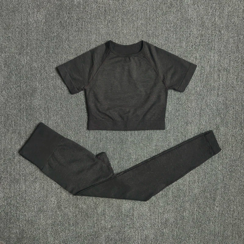 2/3/5PCS Seamless Women Yoga Set Workout Sportswear