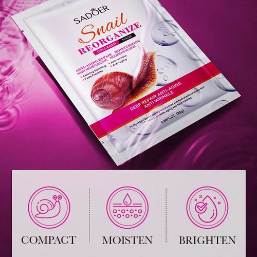 5-Piece Set of Sadoer Snail Collagen Mask