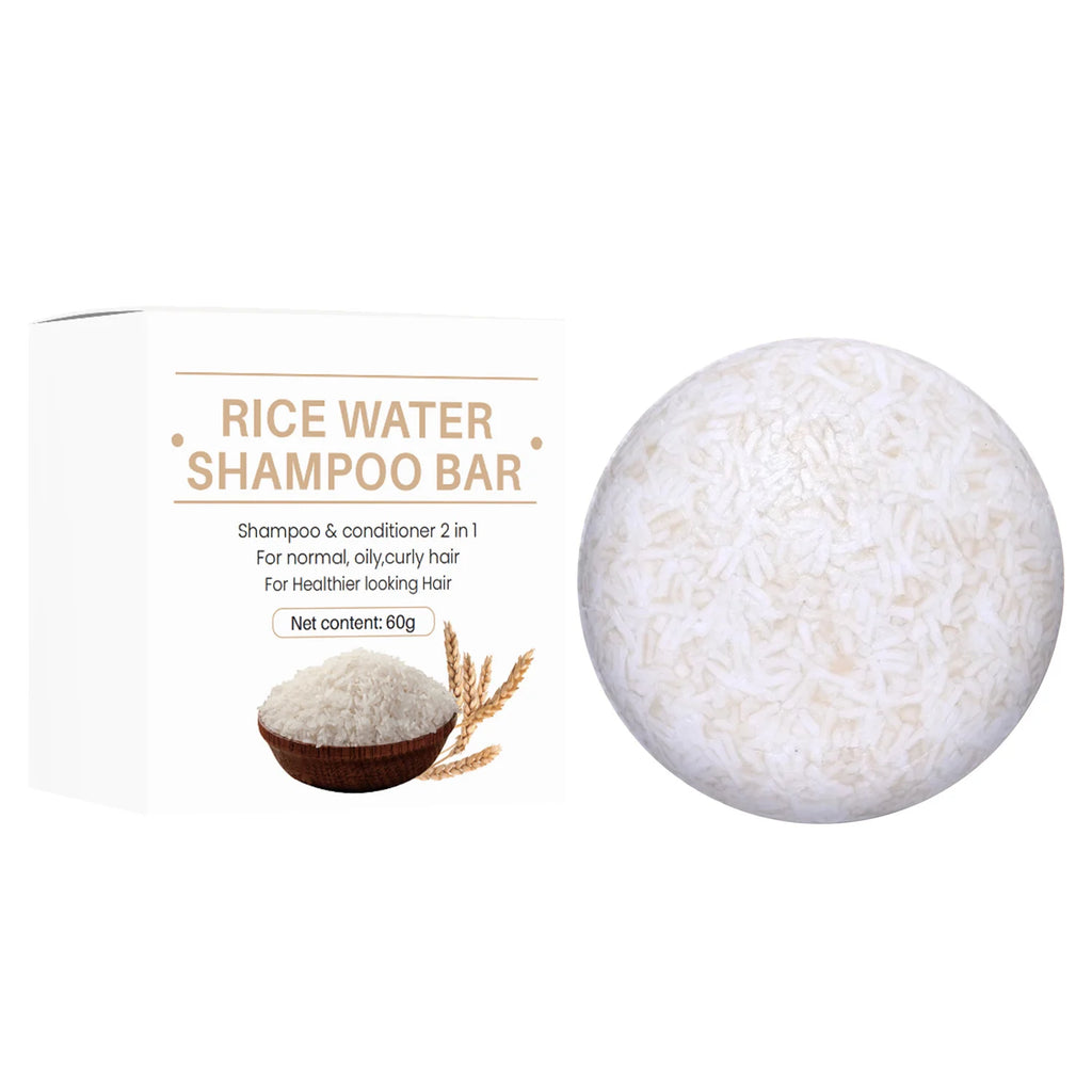 Organic Rice Shampoo Soap Bar Oil Free Conditioning Soap Rice Water Protein Nourishing