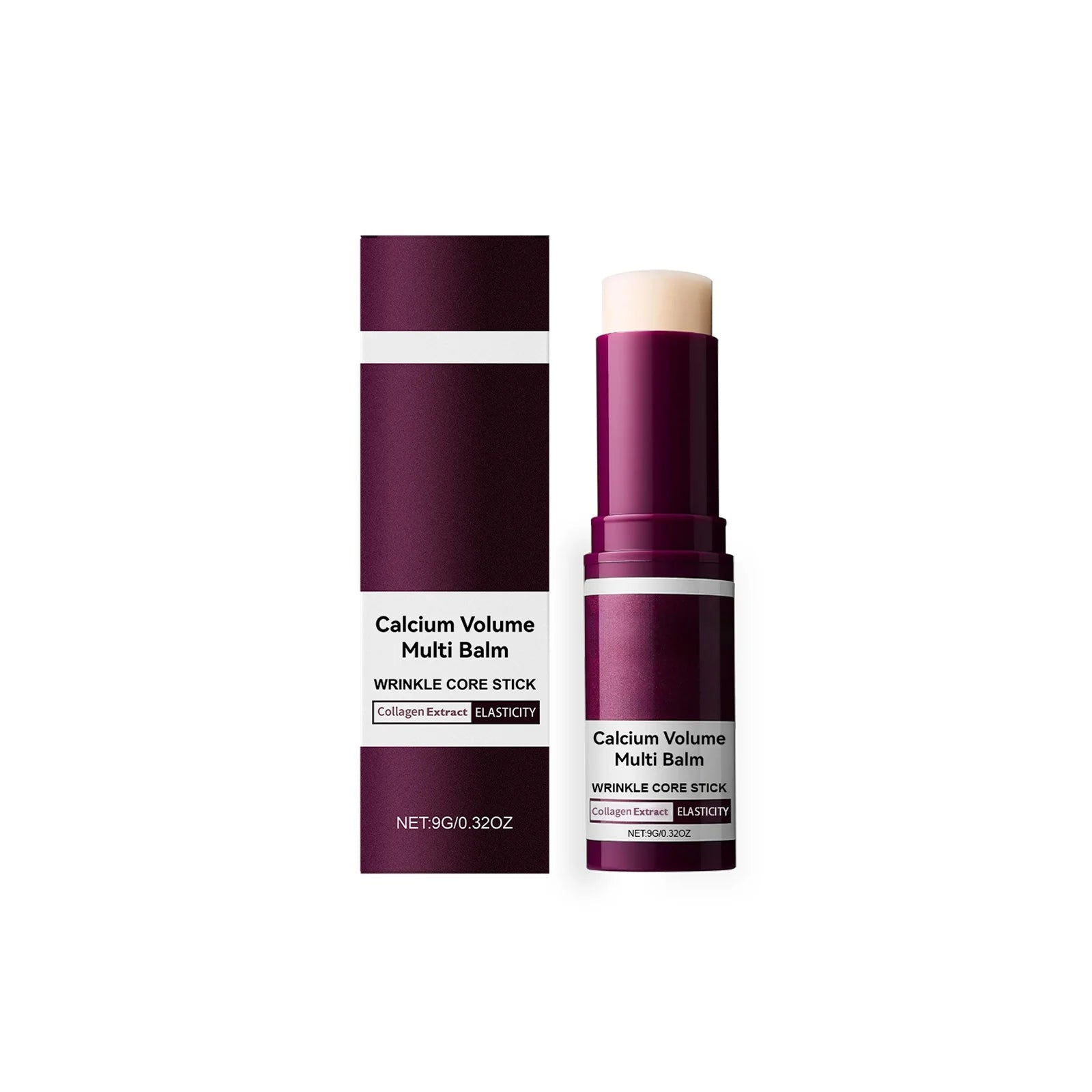 Moisturizing Skincare Stick Makeup Balm Calcium Volume Oil Control Shrink Pores Firming Lifting Smooth Texture Brightening 9g