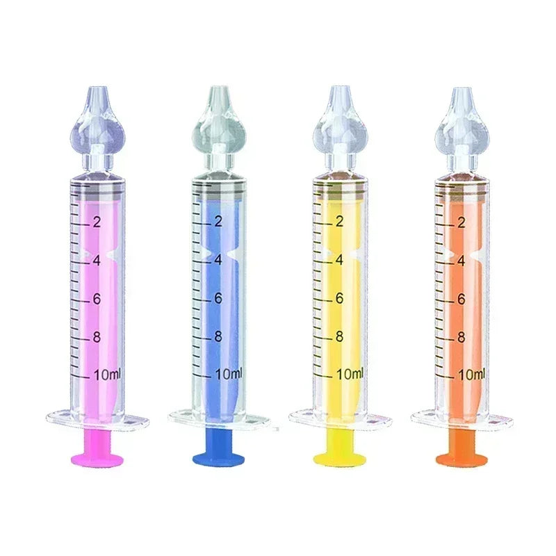 Silicone Baby Nasal Aspirator Syringe Baby Nose Cleaner Kids Rhinitis Nasal Washer