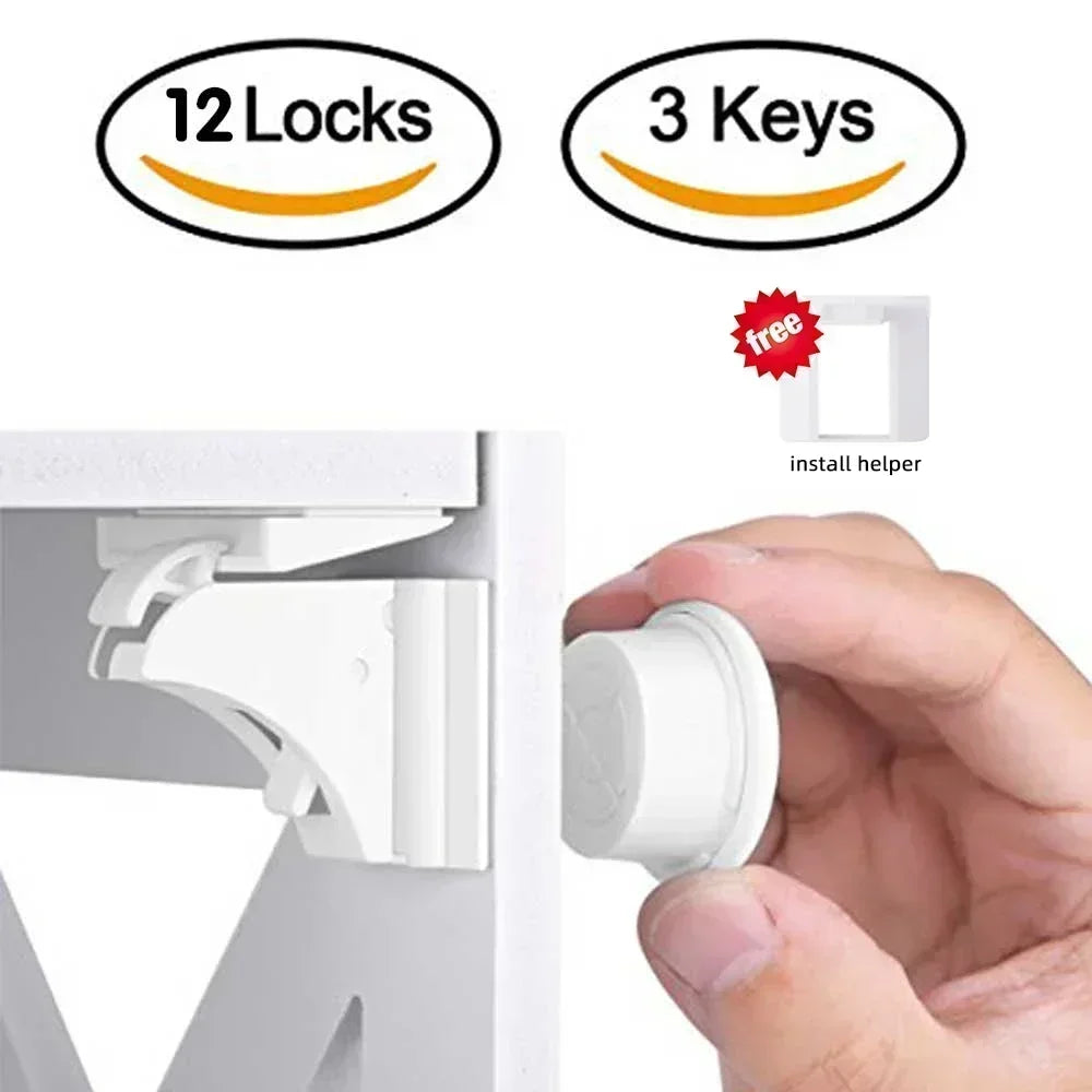 Magnetic Children's Lock for Extra Cabinet