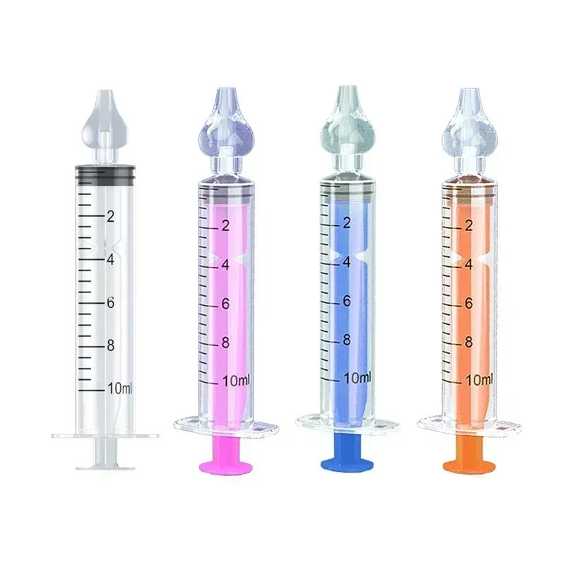 Silicone Baby Nasal Aspirator Syringe Baby Nose Cleaner Kids Rhinitis Nasal Washer