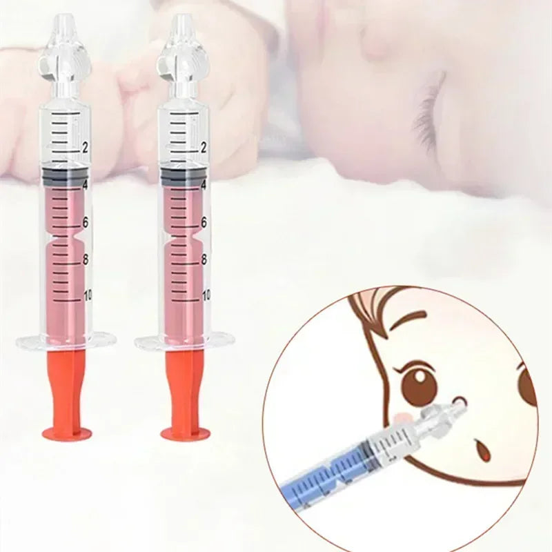 Silicone Baby Nasal Aspirator Syringe Baby Nose Cleaner Kids Rhinitis Nasal Washer
