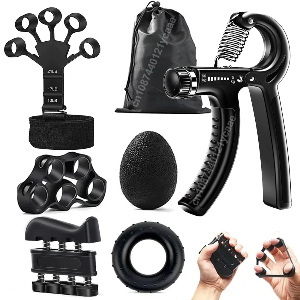 5-60Kg Adjustable Heavy Hand Gripper Fitness Hand Exerciser Grip Wrist Training Finge