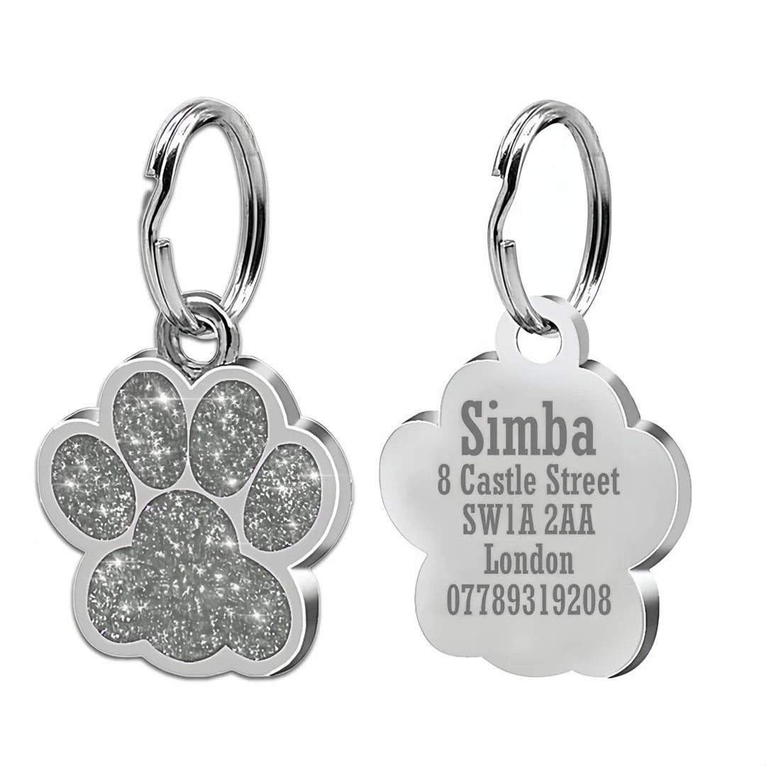 Free Personalized Dog Cat Plate Tags Engraved Puppy Pet ID Name