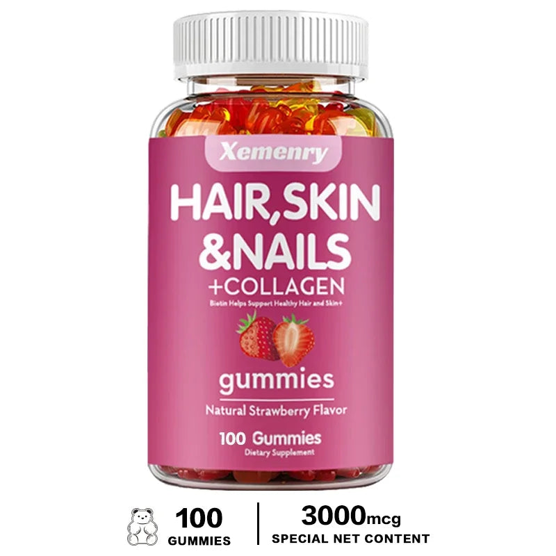 Hair, Skin & Nails Gummies | Hair Vitamins | Biotin SupplementsSupplements