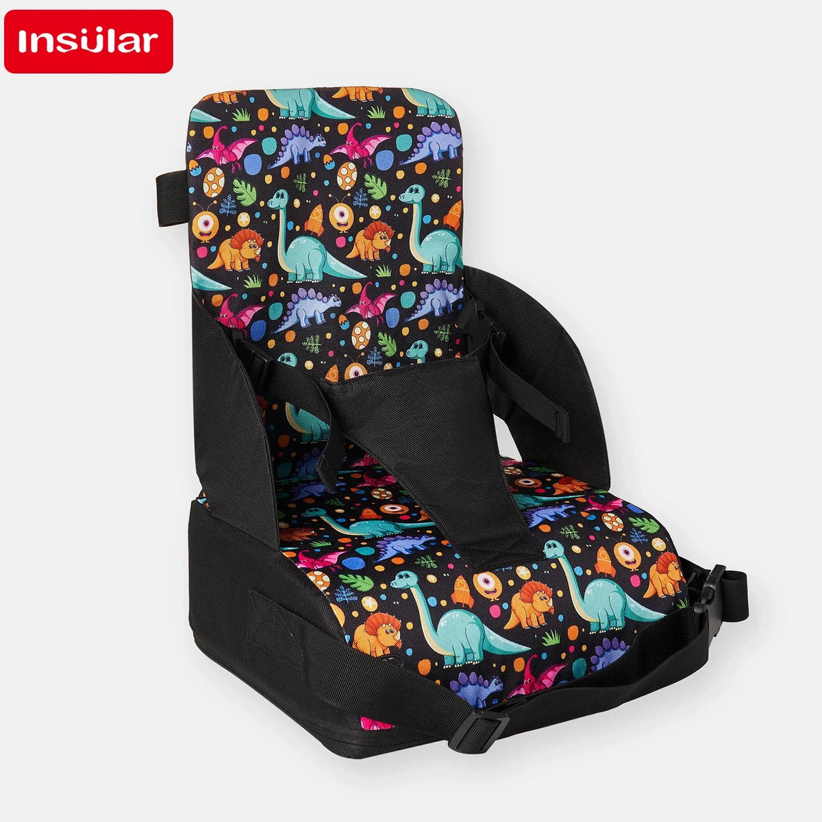 INSULAR Portable Foldable Anti slip Children's Seat High Cushion Baby Dining Chair