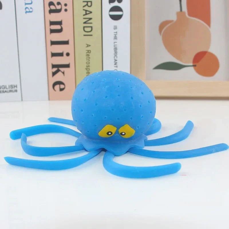 Baby Bath Toys Sponge Water Absorbing Octopus Squeezing Stress Relief Toys Summer Swimming Play Water Toy for Children