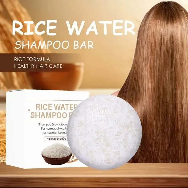Organic Rice Shampoo Soap Bar Oil Free Conditioning Soap Rice Water Protein Nourishing