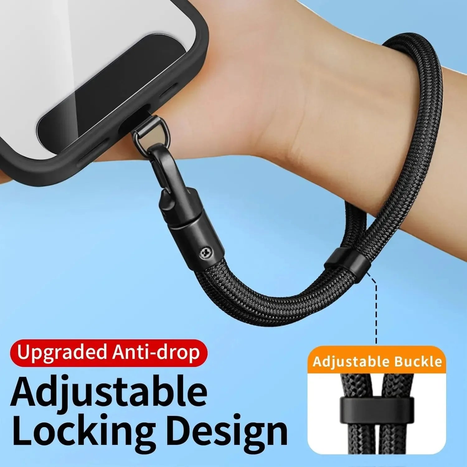 Universal Adjustable Mobile Phone Lanyard Short Wrist Strap
