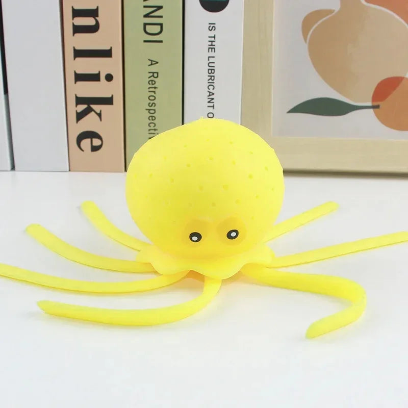 Baby Bath Toys Sponge Water Absorbing Octopus Squeezing Stress Relief Toys Summer Swimming Play Water Toy for Children