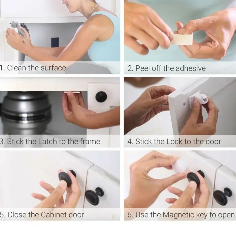 Magnetic Children's Lock for Extra Cabinet