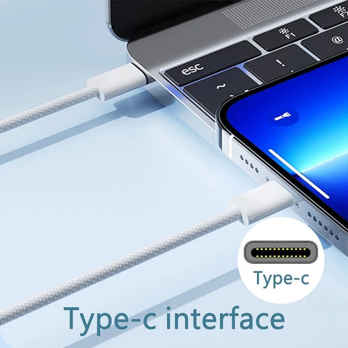 1pcs-5pcs 60W PD USB-C to USB C Fast Charger Cable For Apple