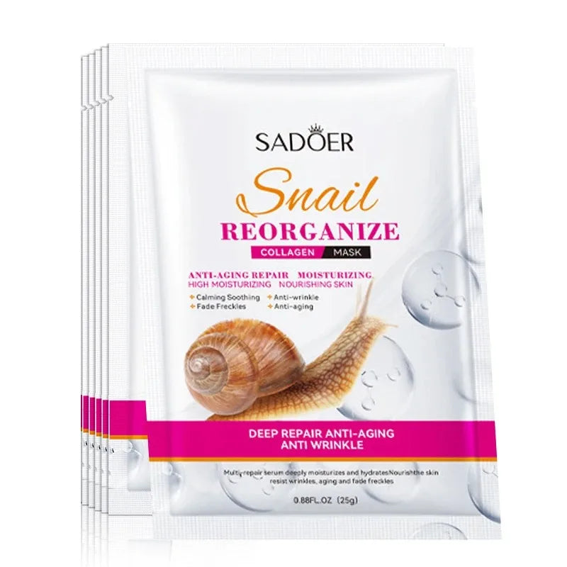 5-Piece Set of Sadoer Snail Collagen Mask