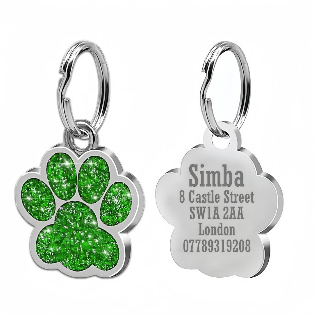 Free Personalized Dog Cat Plate Tags Engraved Puppy Pet ID Name