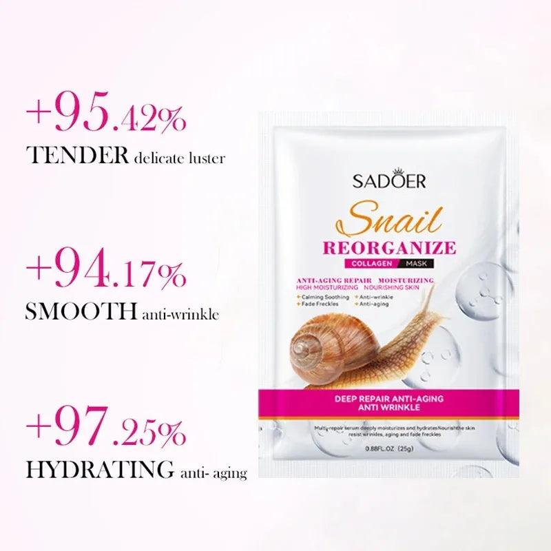 5-Piece Set of Sadoer Snail Collagen Mask