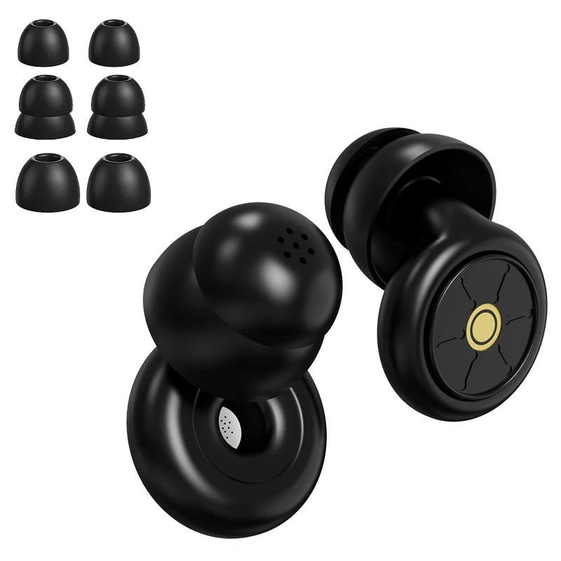 Ear Plugs for Sleeping Noise Cancelling 50dB, Reusable Silicone Earplugs Strong sound insulation,Multiple sizes of ear caps