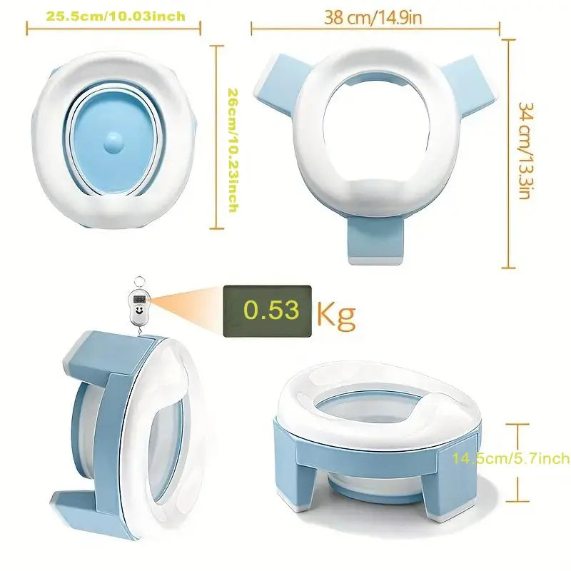 3 in 1 Baby Toilet Seat Children Foldable Travel Potty With Bags