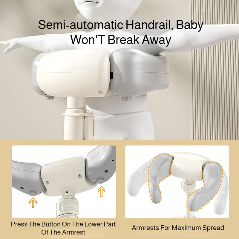 Baby Standing Shower Stand Adjustable Children's Bath Device Household Non-Slip