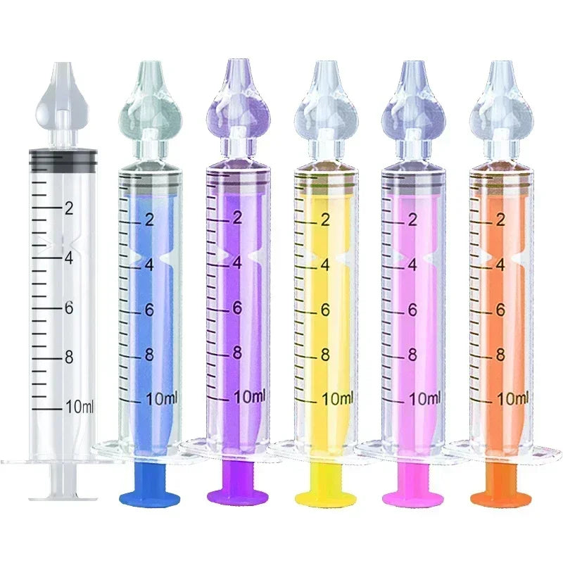 Silicone Baby Nasal Aspirator Syringe Baby Nose Cleaner Kids Rhinitis Nasal Washer
