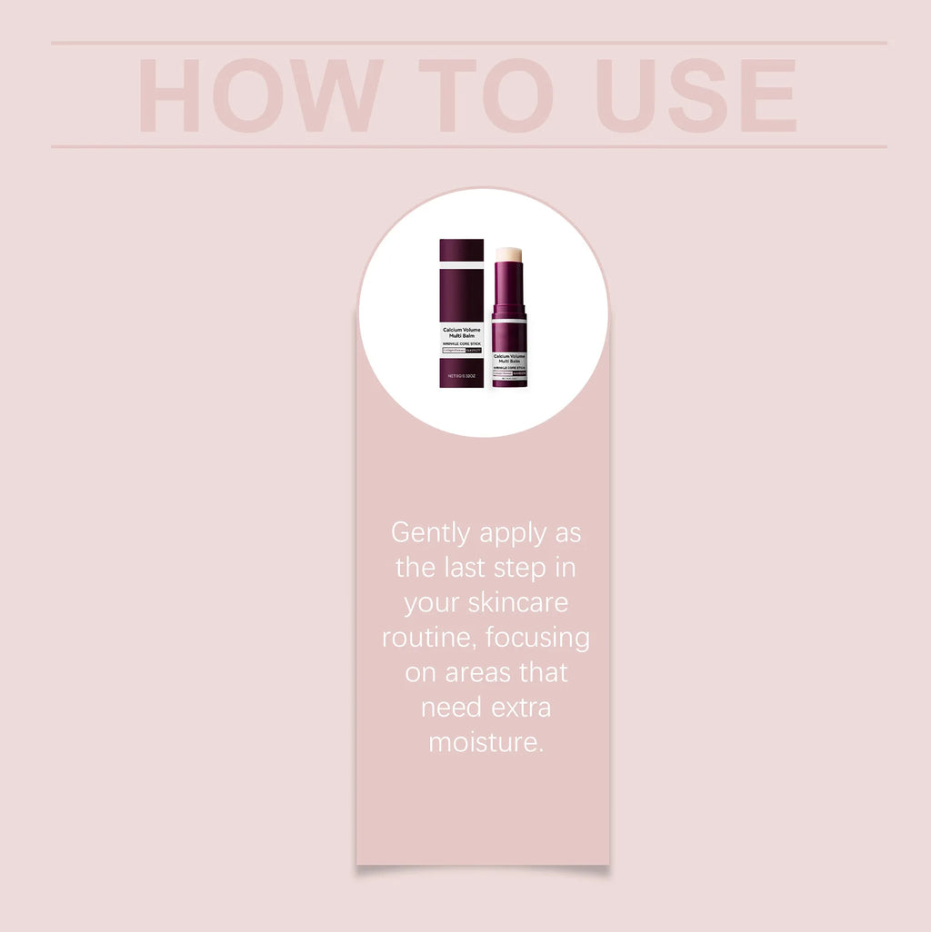 Moisturizing Skincare Stick Makeup Balm Calcium Volume Oil Control Shrink Pores Firming Lifting Smooth Texture Brightening 9g