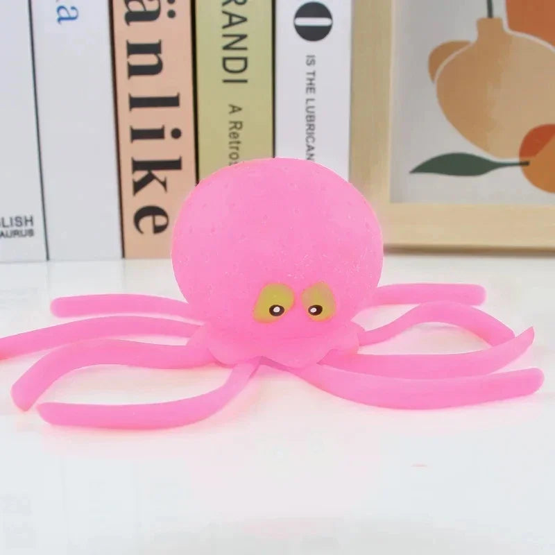 Baby Bath Toys Sponge Water Absorbing Octopus Squeezing Stress Relief Toys Summer Swimming Play Water Toy for Children