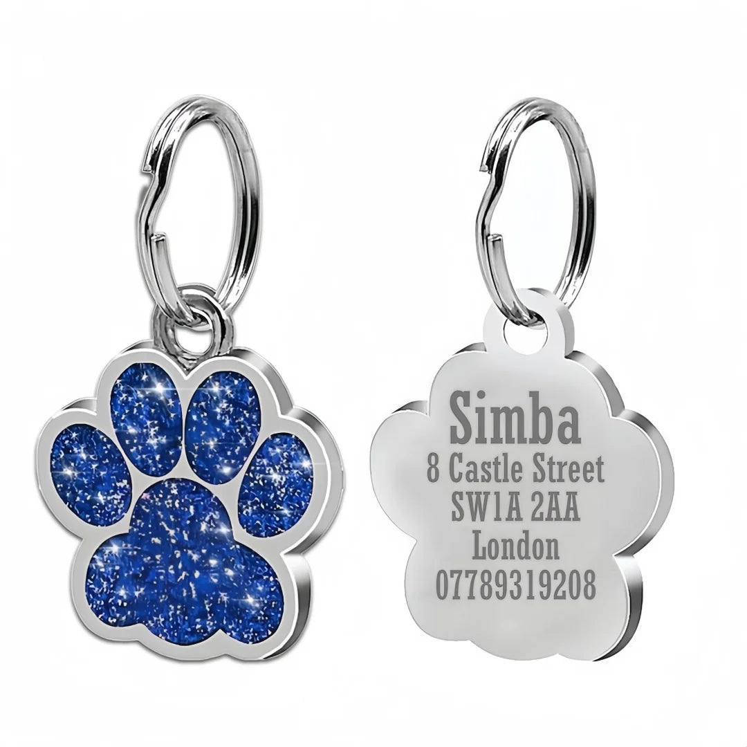 Free Personalized Dog Cat Plate Tags Engraved Puppy Pet ID Name
