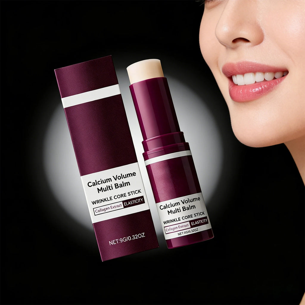 Moisturizing Skincare Stick Makeup Balm Calcium Volume Oil Control Shrink Pores Firming Lifting Smooth Texture Brightening 9g