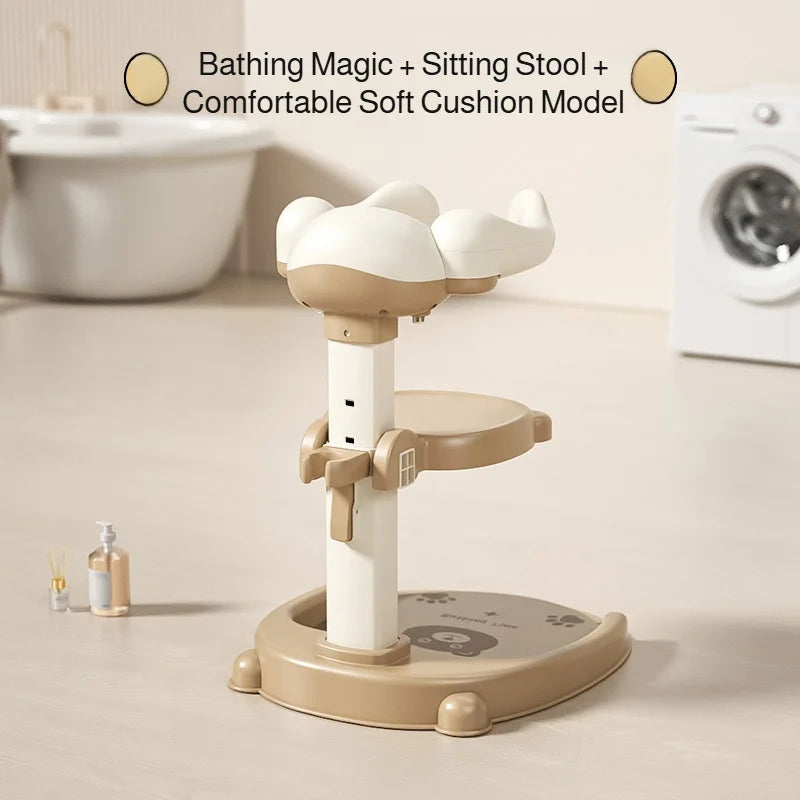 Baby Standing Shower Stand Adjustable Children's Bath Device Household Non-Slip