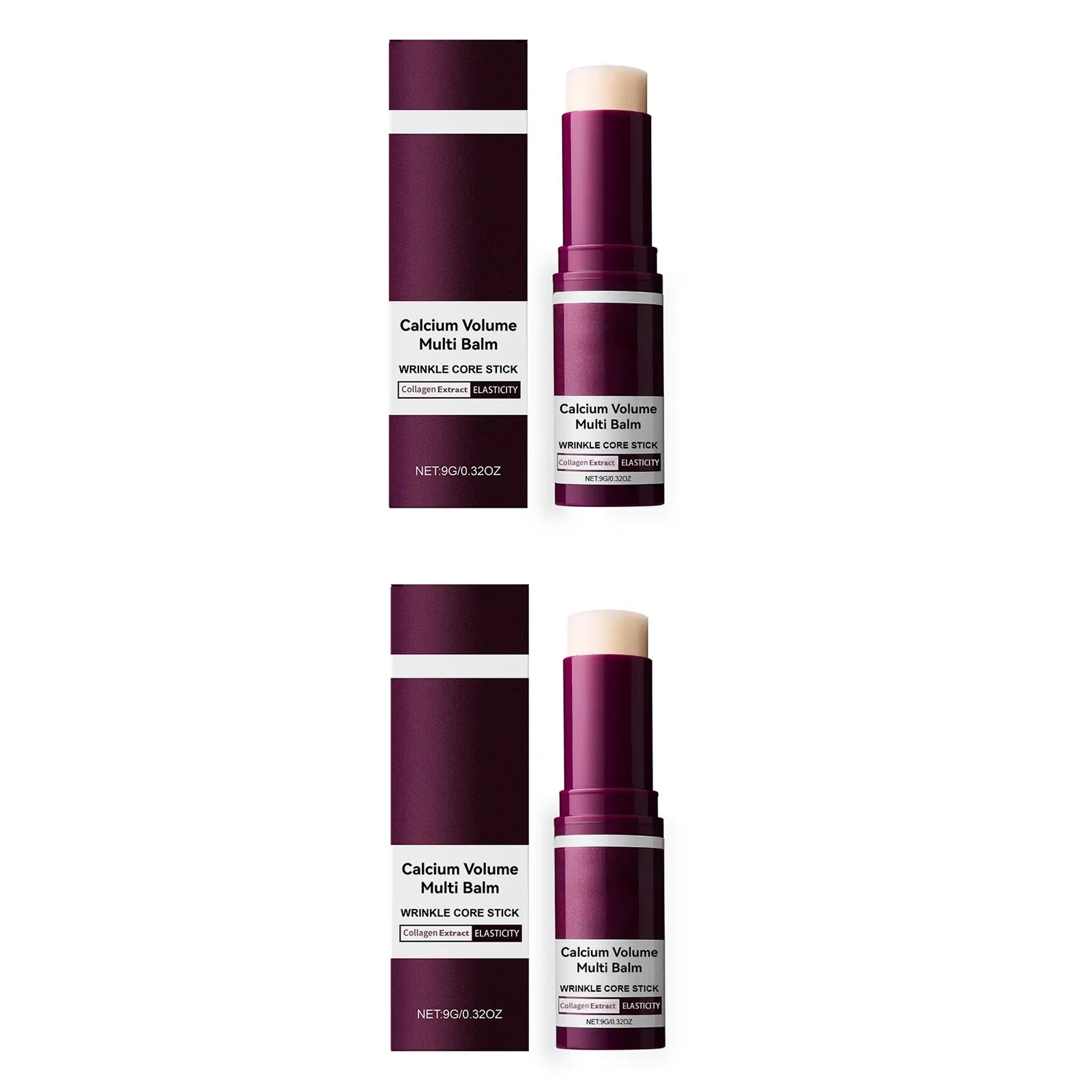 Moisturizing Skincare Stick Makeup Balm Calcium Volume Oil Control Shrink Pores Firming Lifting Smooth Texture Brightening 9g