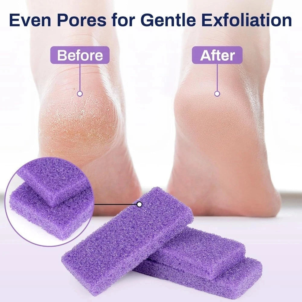 Premium Foot Care Set (2 Pcs): Natural Pumice Stone & Dual-Sided Foot File