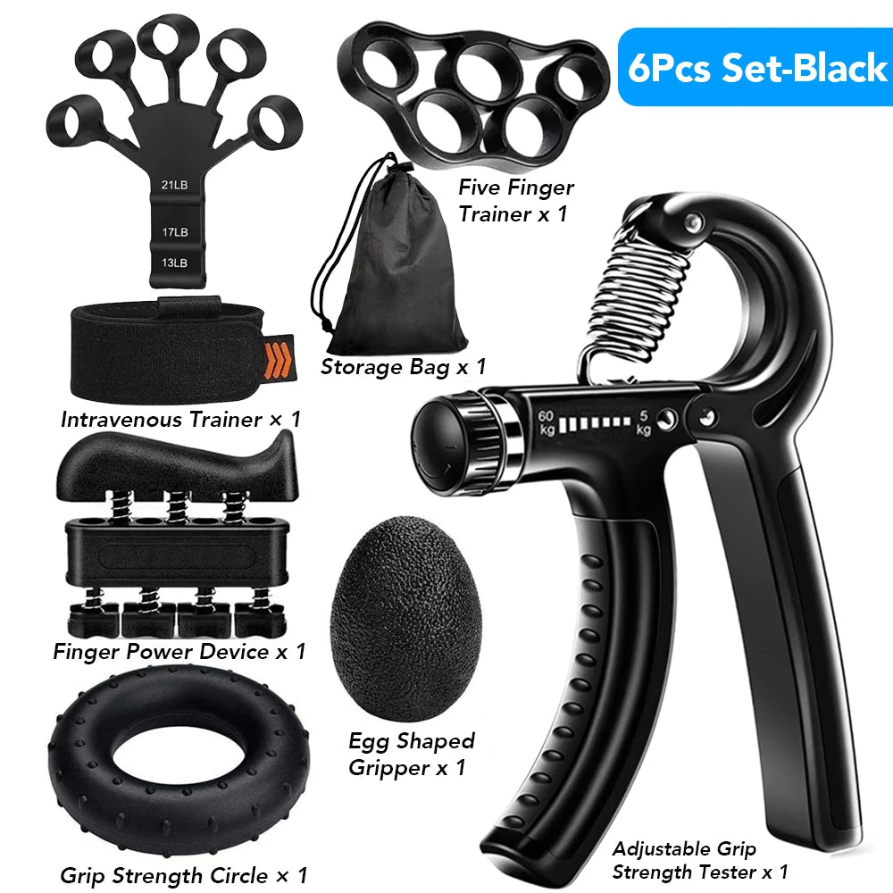 5-60Kg Adjustable Heavy Hand Gripper Fitness Hand Exerciser Grip Wrist Training Finge