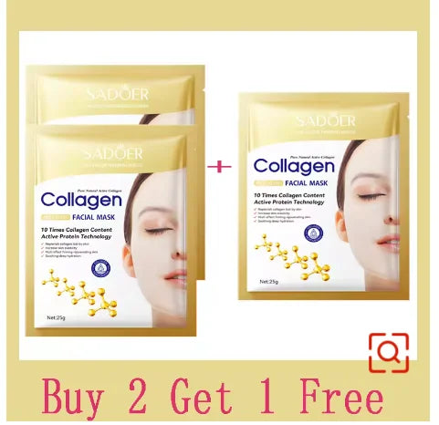 10pcs Korean Collagen Anti Wrinkle Facial Mask