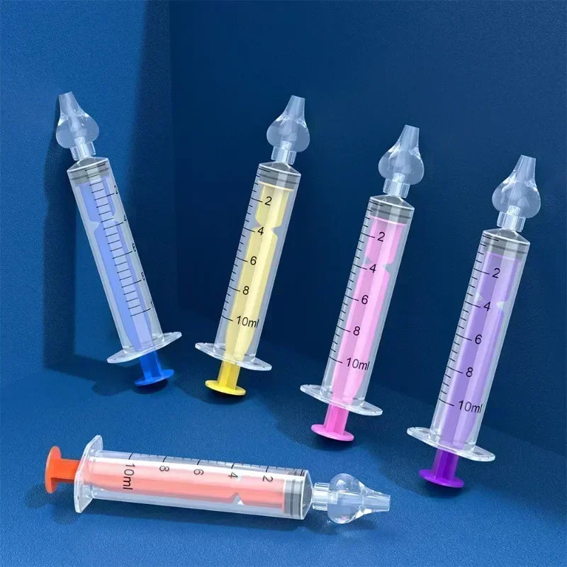 Silicone Baby Nasal Aspirator Syringe Baby Nose Cleaner Kids Rhinitis Nasal Washer