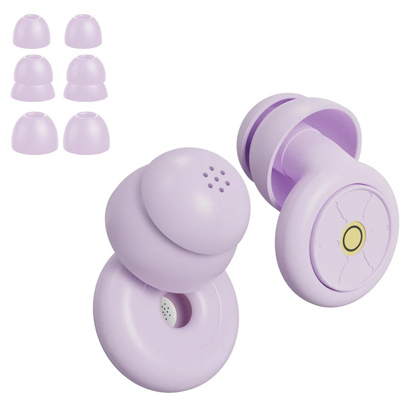 Ear Plugs for Sleeping Noise Cancelling 50dB, Reusable Silicone Earplugs Strong sound insulation,Multiple sizes of ear caps